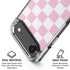 Pink and White Checkerboard iPhone 17 Air Clear Case