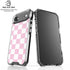 Pink and White Checkerboard iPhone 17 Air Clear Case