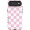 Pink and White Checkerboard iPhone 17 Air Impact Case