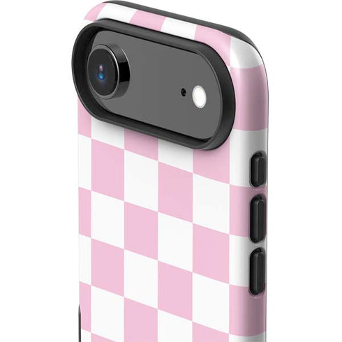 Pink and White Checkerboard iPhone 17 Air Impact Case