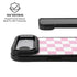 Pink and White Checkerboard iPhone 17 Air Kickstand Case