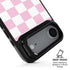 Pink and White Checkerboard iPhone 17 Air Kickstand Case