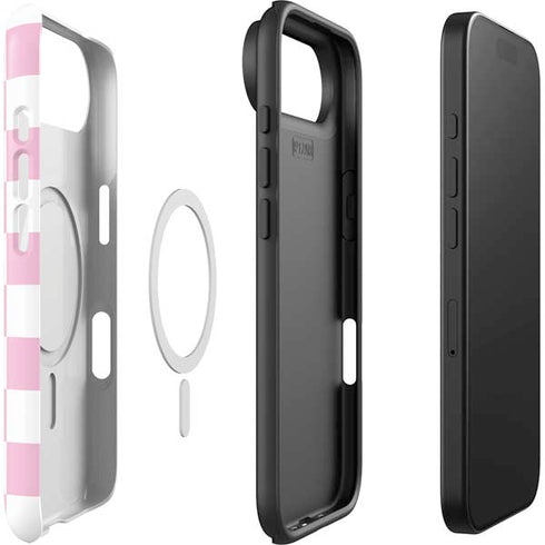 Pink and White Checkerboard iPhone 17 Air Magsafe Impact Case