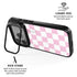 Pink and White Checkerboard iPhone 17 Pro Kickstand Case