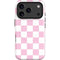 Pink and White Checkerboard iPhone 17 Pro Magsafe Impact Case