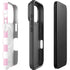 Pink and White Checkerboard iPhone 17 Pro Magsafe Impact Case