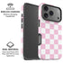 Pink and White Checkerboard iPhone 17 Pro Magsafe Impact Case