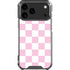 Pink and White Checkerboard iPhone 17 Pro Max Clear Case