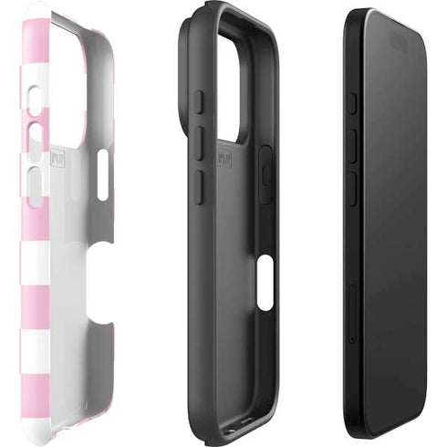 Pink and White Checkerboard iPhone 17 Pro Max Impact Case