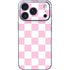 Pink and White Checkerboard iPhone 17 Pro Max Skin