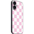 Pink and White Checkerboard iPhone 17 Skin
