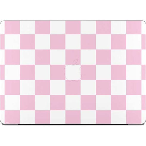 Pink and White Checkerboard Apple MacBook Pro 14-inch Skin
