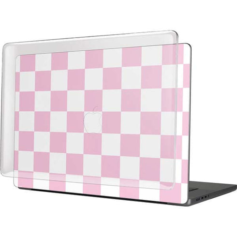Pink and White Checkerboard MacBook Cases