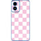 Pink and White Checkerboard Moto G Play 4G (2024) Skin