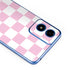 Pink and White Checkerboard Moto G Play 4G (2024) Skin