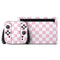 Pink and White Checkerboard Nintendo Switch 2 (2025) with Joy-Con Skin