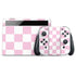 Pink and White Checkerboard Nintendo Skins
