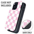 Pink and White Checkerboard Otterbox Defender iPhone Skin