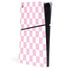 Pink and White Checkerboard PS5 Slim Digital Edition Console Skin