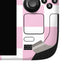 Pink and White Checkerboard Steam Deck Handheld Gaming Computer OLED Skin