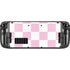 Pink and White Checkerboard Steam Deck Handheld Gaming Computer Skin