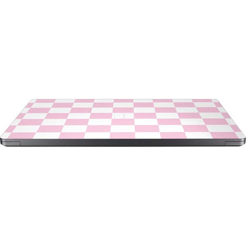 Pink and White Checkerboard Surface Laptop 7 13.8in Skin