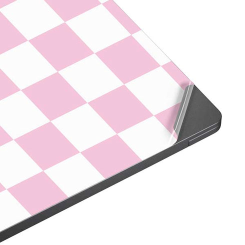 Pink and White Checkerboard Surface Laptop 7 13.8in Skin
