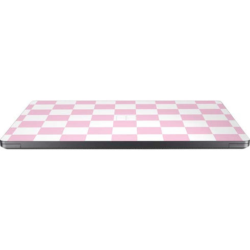 Pink and White Checkerboard Surface Laptop 7 15in Skin
