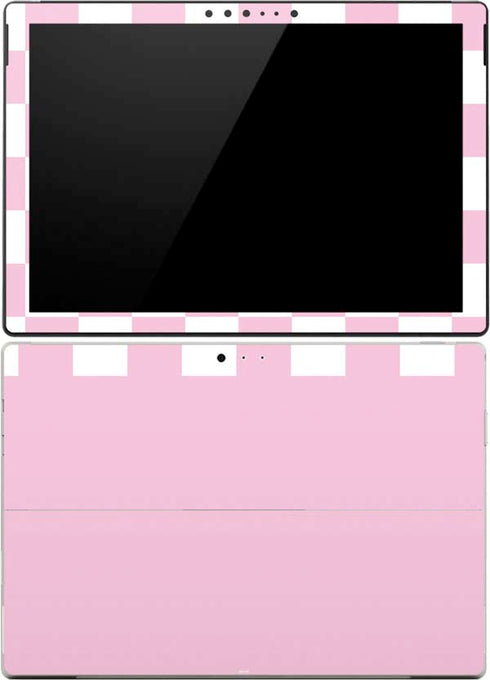 Pink and White Checkerboard Surface Pro (2017) Skin