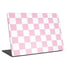 Pink and White Checkerboard Laptop Skins