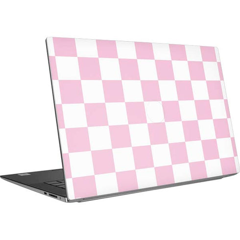 Pink and White Checkerboard Dell XPS Skin