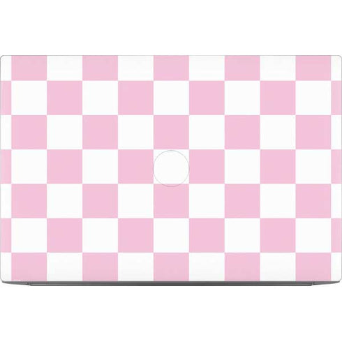 Pink and White Checkerboard Dell XPS Skin