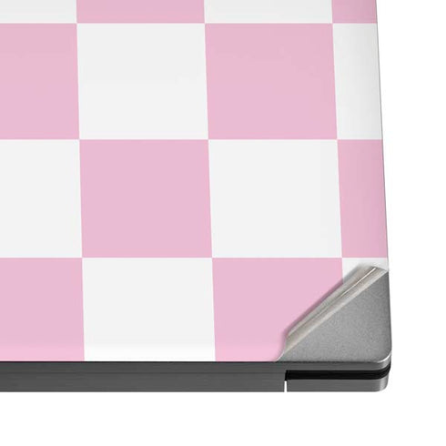 Pink and White Checkerboard Dell XPS Skin