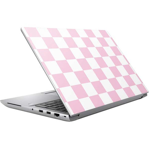 Pink and White Checkerboard HP ZBook Fury 16 G10 Skin