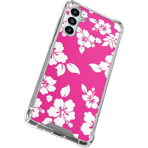 Pink and White Gabb Phone 4 Clear Case
