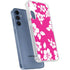 Pink and White Galaxy A55 5G Clear Case