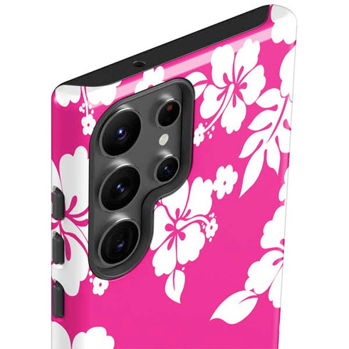 Pink and White Galaxy S23 Ultra Pro Case