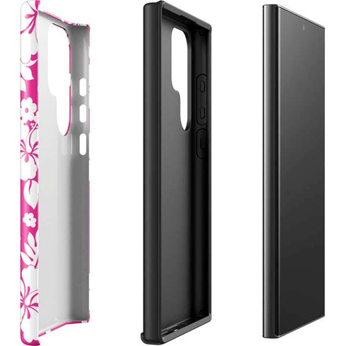 Pink and White Galaxy S23 Ultra Pro Case