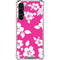 Pink and White Galaxy S24 FE Clear Case