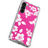 Pink and White Galaxy S24 FE Clear Case
