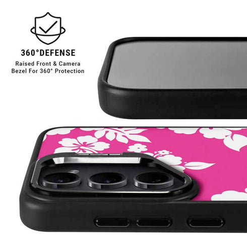 Pink and White Galaxy S24 FE Kickstand Case