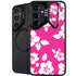 Pink and White Galaxy S25 Kickstand Case