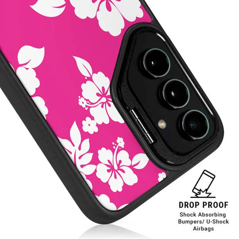 Pink and White Galaxy S24 Kickstand Case