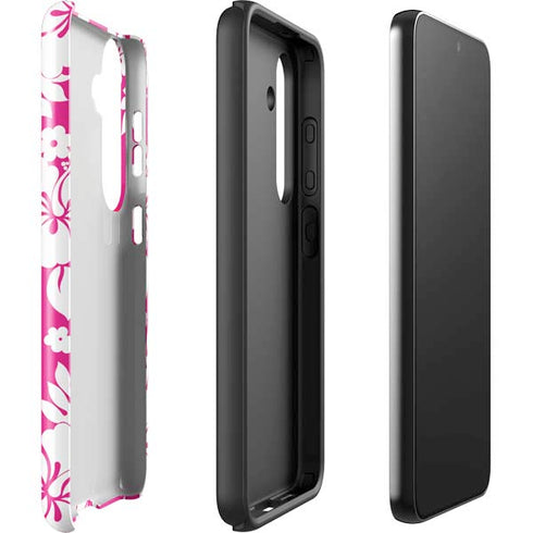 Pink and White Galaxy S25 Plus Impact Case