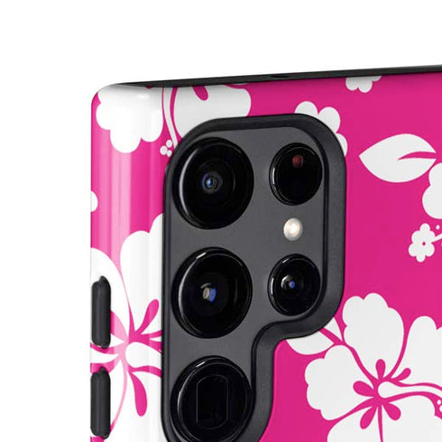 Pink and White Galaxy S25 Ultra Impact Case