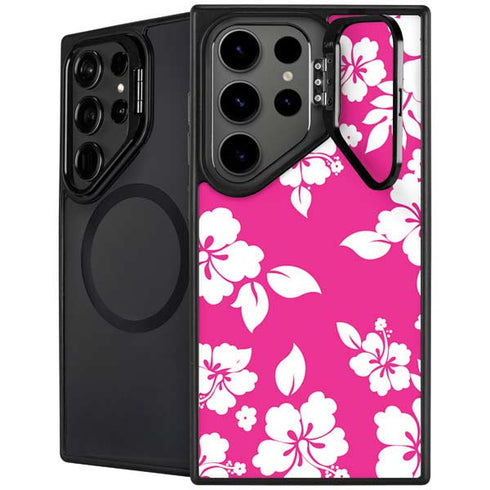 Pink and White Galaxy S24 Ultra Kickstand Case