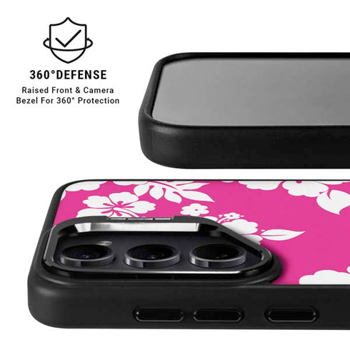 Pink and White Galaxy S24 Ultra Kickstand Case