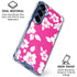 Pink and White Galaxy S25 Clear Case