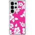 Pink and White Galaxy S25 Ultra Clear Case