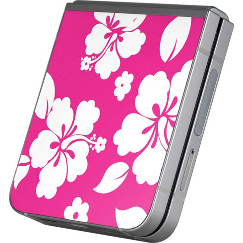Pink and White Galaxy Z Flip6 Skin